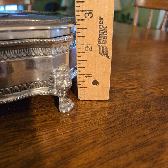 Silver Plated Jewelry Box by International Silver Company - Picture 14 of 14